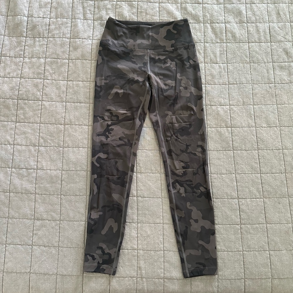 Zyia Forest Camo Slashed Luxe Hi-rise 7/8 24”